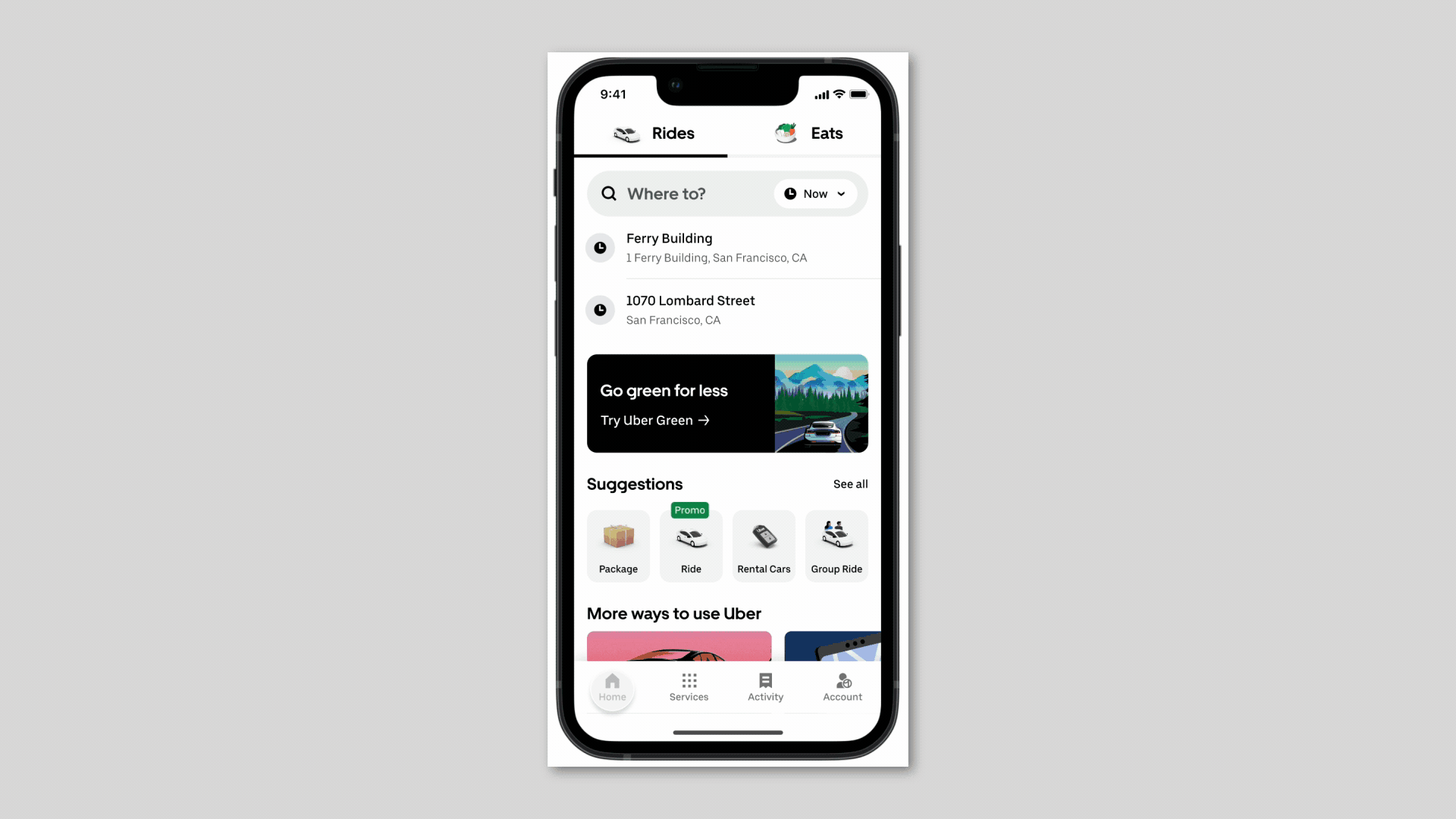 Nova funcionalidade do app da Uber (ainda não disponível no Brasil) permite que usuários acompanhem as emissões de carbono de suas corridas