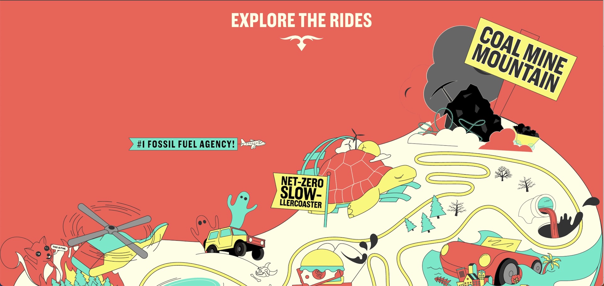 Ogilvy ganha parque temático satírico que critica sua relação com combustíveis fósseis