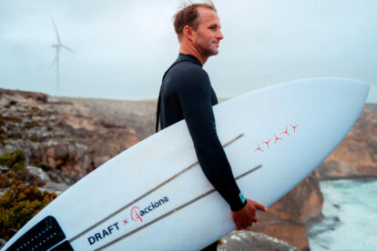 Dos ares para o mar: turbinas eólicas aposentadas viram pranchas de surfe