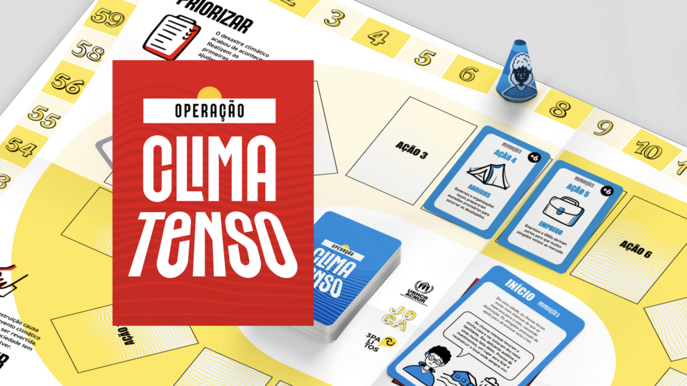 Operação clima tenso – jogo de tabuleiro sobre a crise climática