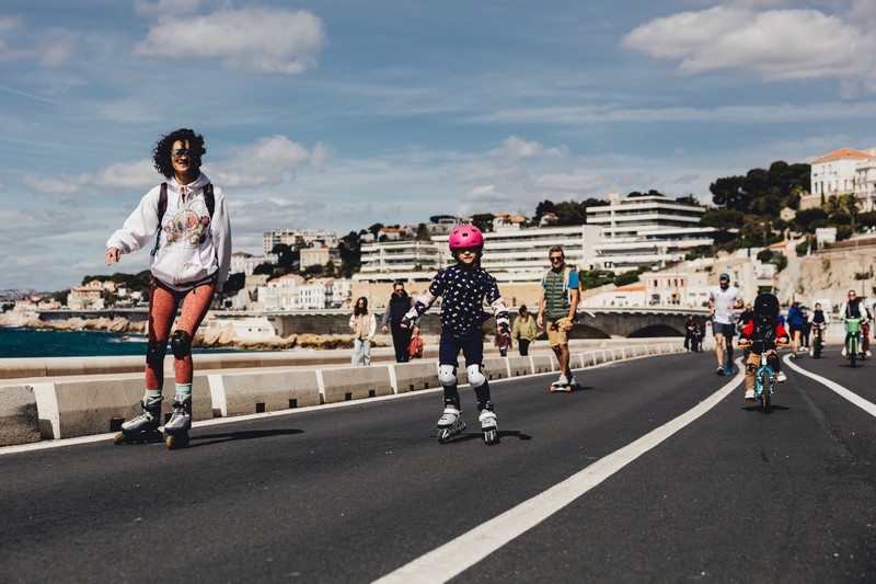 La Voie est libre – Domingos sem carro à beira-mar em Marselha La Voie est libre – Domingos sem carro à beira-mar em Marselha